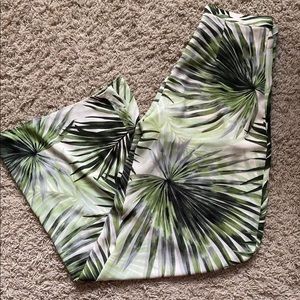 tropical wide-leg pants